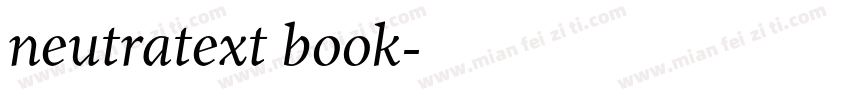 neutratext book字体转换